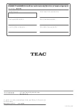 Предварительный просмотр 96 страницы Teac UD701NB Owner'S Manual