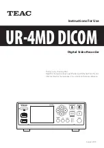 Preview for 1 page of Teac UR-4MD Instructions For Use Manual