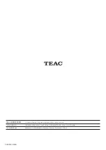 Предварительный просмотр 8 страницы Teac UR-Stream Owner'S Manual