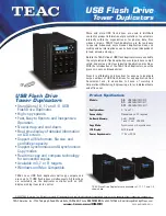Teac USBDUPLICATOR/11 Product Specifications preview