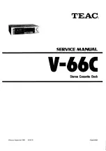 Teac V-66C Service Manual preview