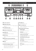 Предварительный просмотр 10 страницы Teac W-1200 Owner'S Manual