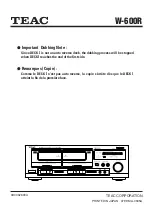 Предварительный просмотр 16 страницы Teac W-488R Owner'S Manual