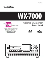 Preview for 1 page of Teac WX-7000 Owner'S Manual