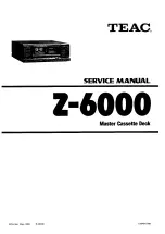 Teac Z-6000 Service Manual предпросмотр