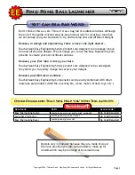 Preview for 3 page of TeacherGeek Ping-Pong Ball Launcher Manual