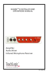 TeachLogic Maxim III Installation And Operation Manual preview