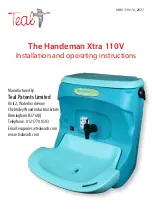 Teal Handeman Xtra 110V Installation And Operating Instructions Manual предпросмотр