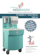 Teal HYGIENIUS MEDIWAS TMW230 Quick Start Manual preview