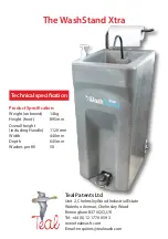 Preview for 7 page of Teal WashStand Xtra Installation And Operating Instructions Manual