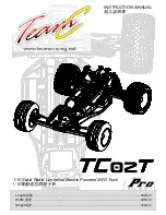 Preview for 1 page of Team C TC02T Pro Instruction Manual