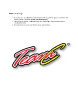 Preview for 6 page of Team C TR02TV2 Manual