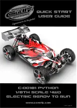 Preview for 1 page of Team Corally Python C-00181 Quick Start User Manual