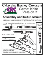 Team CRC Carpet Knifea 3 Assembly And Setup Manual preview