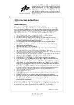 Предварительный просмотр 6 страницы Team International RAC 17 Operating Instructions Manual