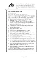 Preview for 7 page of Team International TEAM TO 40 Operating Instructions Manual