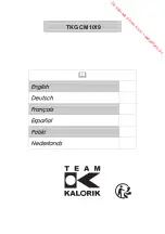 Предварительный просмотр 48 страницы Team Kalorik CM1019 Operating Instructions Manual