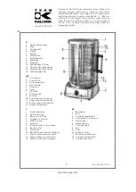 Preview for 2 page of Team Kalorik TKG DGR 1001 Operating Instructions Manual