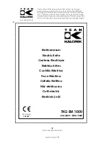 Team Kalorik TKG EM 1000 Operating Instructions Manual preview