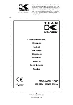 Team Kalorik TKG MCH 1000 Manual preview