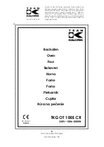 Team Kalorik TKG OT 1005 CR Operating Instructions Manual preview