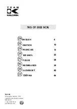 Предварительный просмотр 52 страницы Team Kalorik TKG OT 2022 CRL Manual