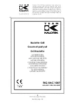 Team Kalorik TKG RAC 1007 Operating Instructions Manual preview