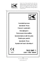 Team Kalorik TKG SWP 1 Operating Instructions Manual preview