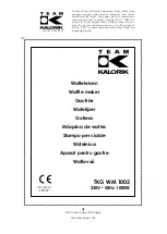 Предварительный просмотр 1 страницы Team Kalorik TKG WM 1003 Manual