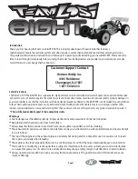 Preview for 8 page of Team Losi 8ight RTR Operation Manual