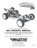 Предварительный просмотр 1 страницы Team Losi BK2 Owner'S Manual