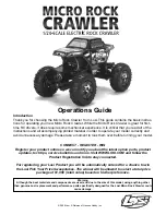 Team Losi Micro Rock Crawler Operation Manual preview