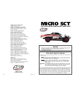 Preview for 1 page of Team Losi MICRO SCT Operation Manual