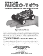 Preview for 1 page of Team Losi MICRO-T Operation Manual