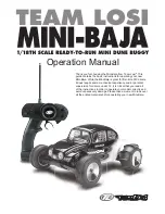 Team Losi mini-baja Operation Manual preview