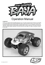 Preview for 1 page of Team Losi Mini-Monster Baja Operation Manual