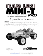 Team Losi MINI-T PRO Operation Manual preview