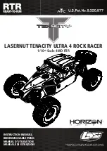 Предварительный просмотр 1 страницы Team Losi Tenacity LASERNUT TENACITY ULTRA 4 ROCK RACER Instruction Manual