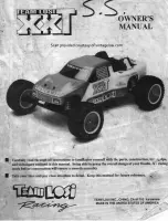 Team Losi XXT S.S Owner'S Manual предпросмотр