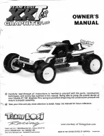 Preview for 1 page of Team Losi XXTCR Graphite Plus Owner'S Manual