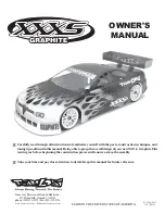 Team Losi XXX-S Graphite Owner'S Manual preview