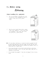 Предварительный просмотр 9 страницы Team Nisca Nisca PR5350 Operation Manual