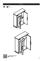 Preview for 10 page of Teamson Elegant Home Fashions Russell Wall Mounted Cabinet with Double Doors F0014 Assembly Instructions Manual