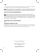 Предварительный просмотр 24 страницы Teamtex FC77ELLXT Manual