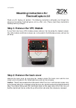 Preview for 1 page of TeAx Technology ThermalCapture 2.0 Mounting Instructions