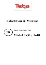 Preview for 1 page of Teba therm T-30 Installation Manual