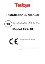 Preview for 1 page of Teba therm TKS-18 Installation And Manual