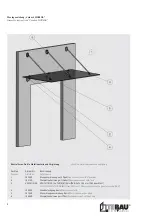 Предварительный просмотр 2 страницы TEBAU form & funktion Vordach MODENA Assembly Instructions Manual