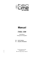 Preview for 1 page of tec lime TMK-3300 User Manual