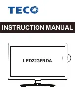 TEC LED22GFRDA Instruction Manual preview